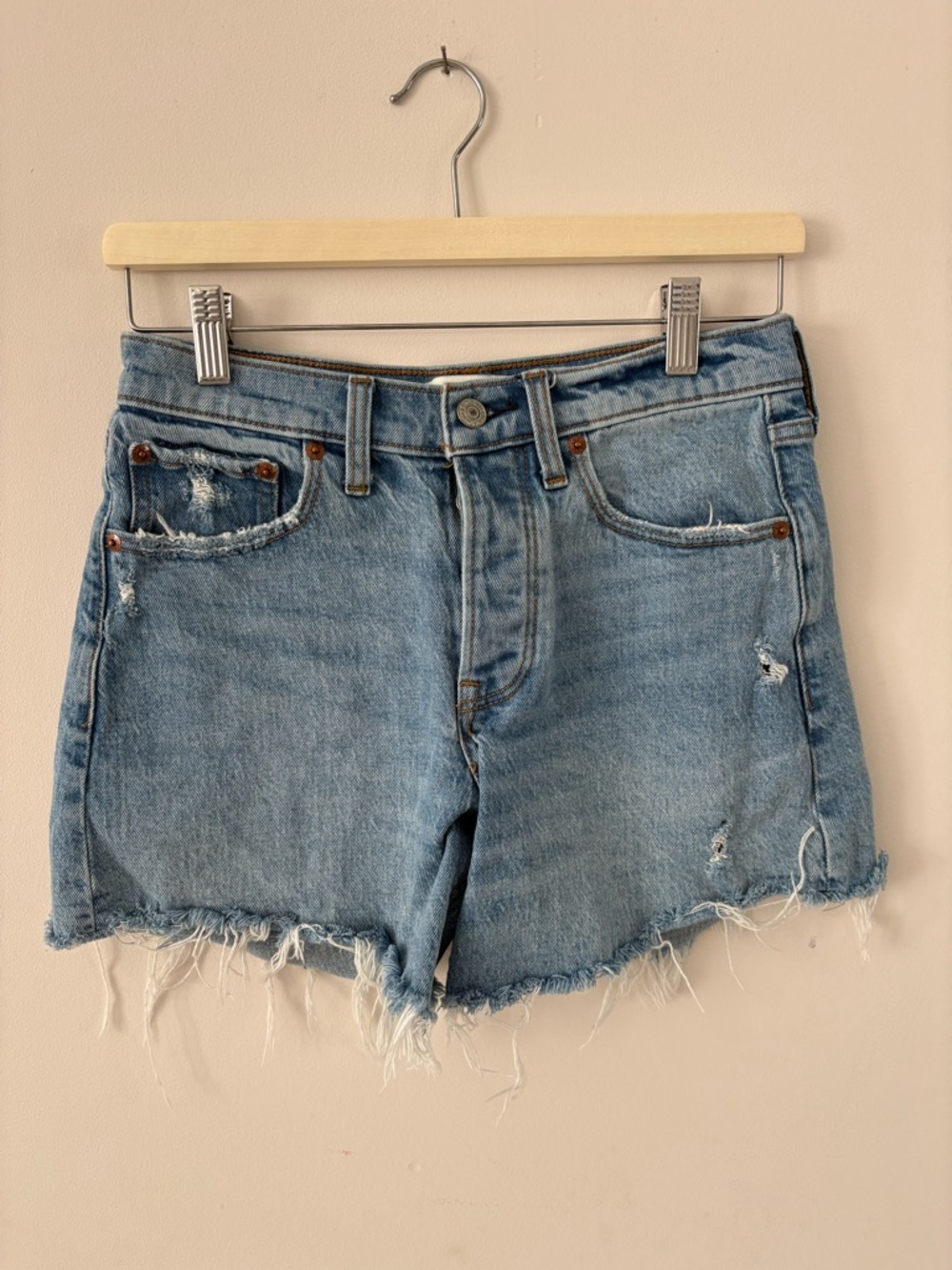 Abercrombie and Fitch 90s Baggy Short Cutoff Denim